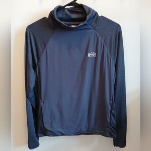 REI Co-op women's Medium Hiking long sleeve - gray/blue